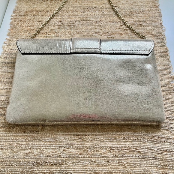NWOT INC International Concepts Metallic Envelope Clutch Purse - Picture 4 of 6